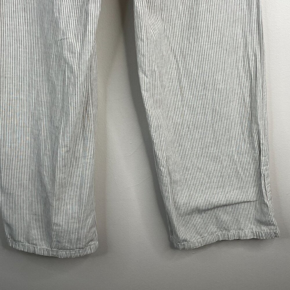 John Galt Pants Women Small Linen Blend Beachy Neutral Capsule Wide Leg Melville - Picture 15 of 15
